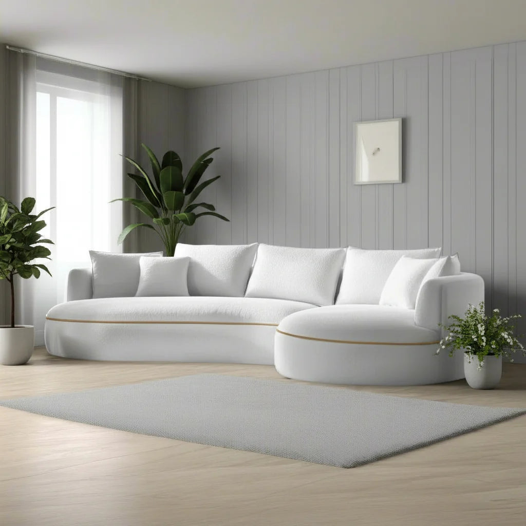 Ashley Curvy Sectional L Shape Sofa