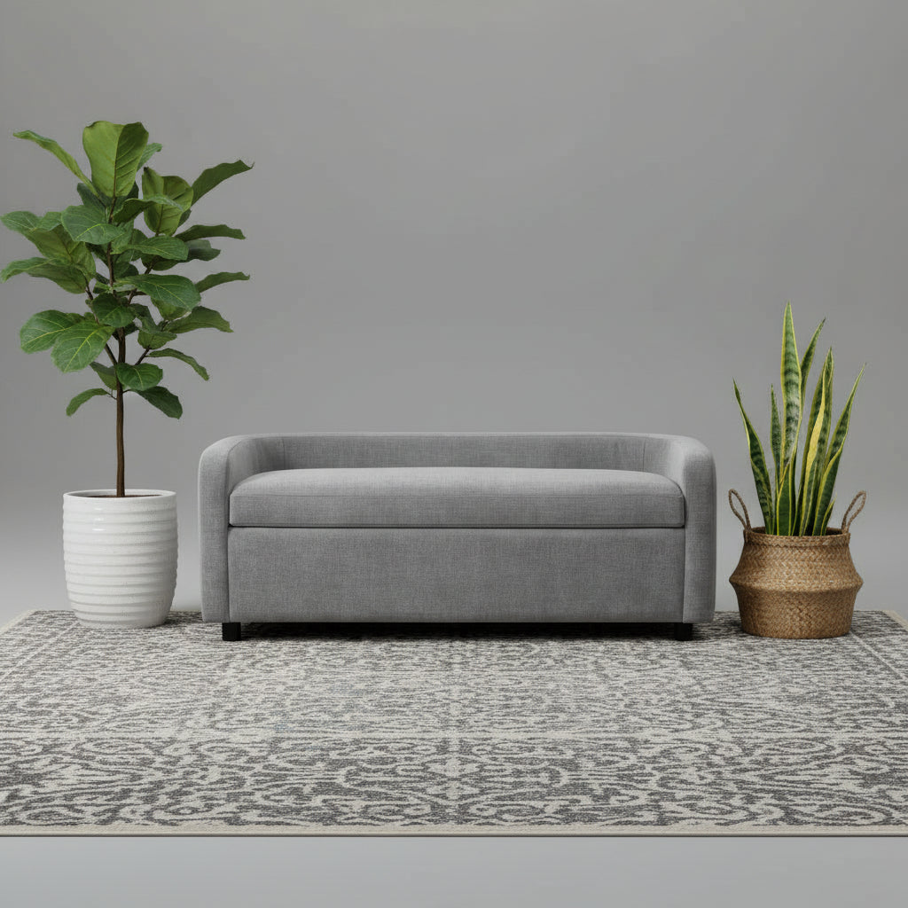 Bacall Curved Storage Bench
