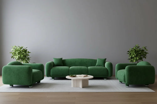 Beryl Curved 5 Seater Couch Sofa
