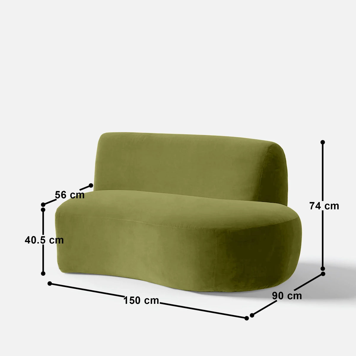 Betty Curvy 5 Seater Sofa