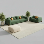 Daniel Boucle Sofa with Ottoman