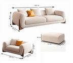 Daniel Boucle Sofa with Ottoman