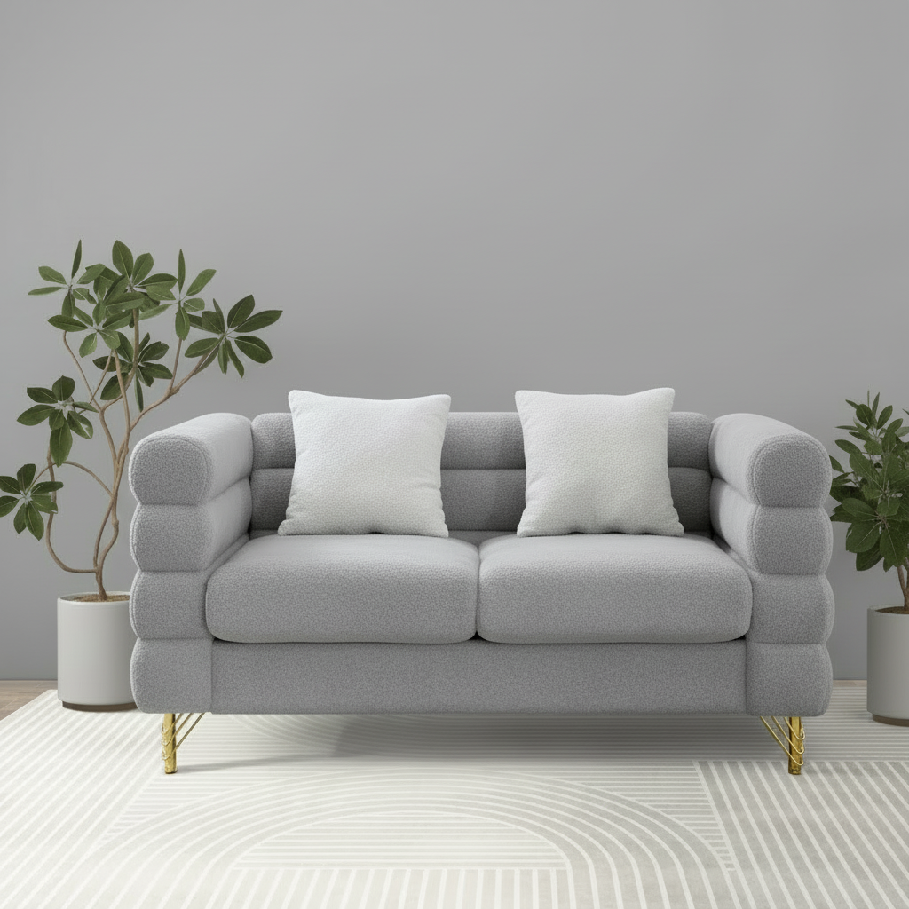 Donna Boucle 2 Seater Sofa