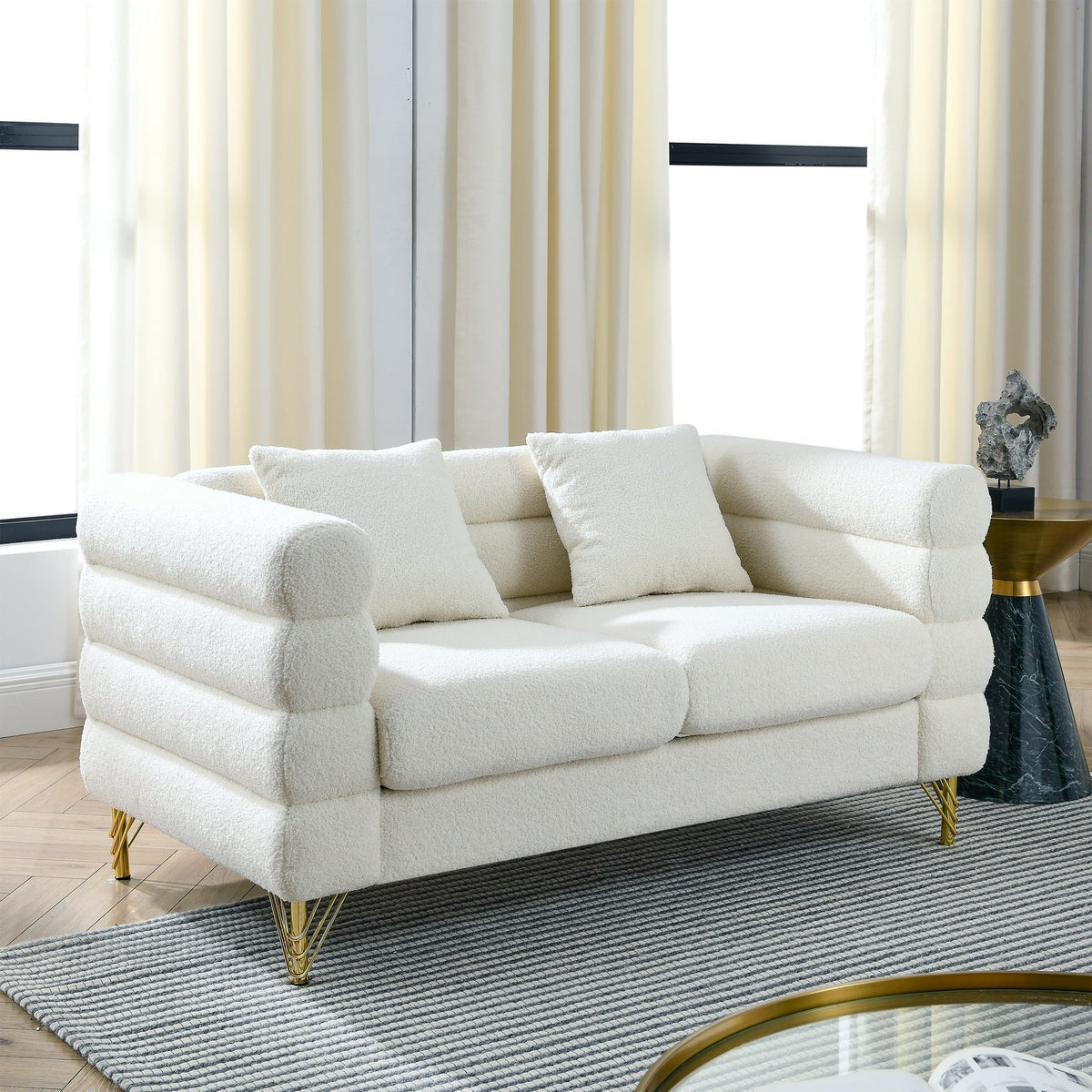 Donna Boucle 2 Seater Sofa