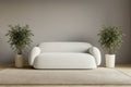 Dori Boucle Curved 3-Seater Couch Sofa