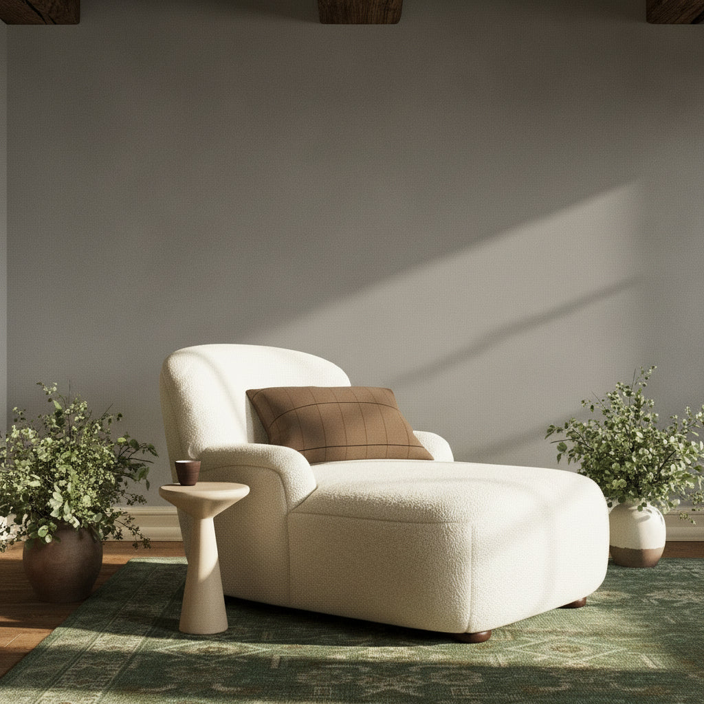 Elizabethtown Boucle Chaise Lounge