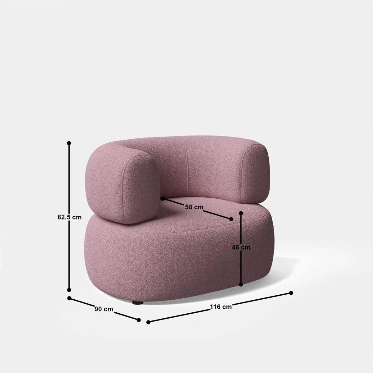 Emily Curvy Sofa Chair