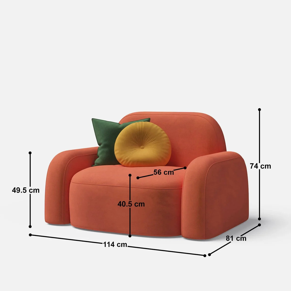 Emma XL 1 Seater Sofa Chair