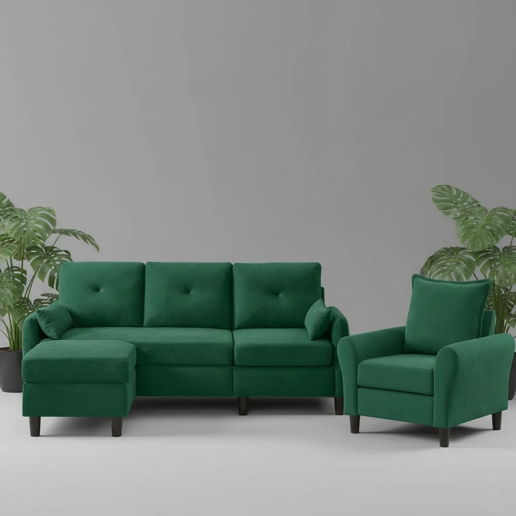 Jason 4 Seater Sofa Set with Ottoman