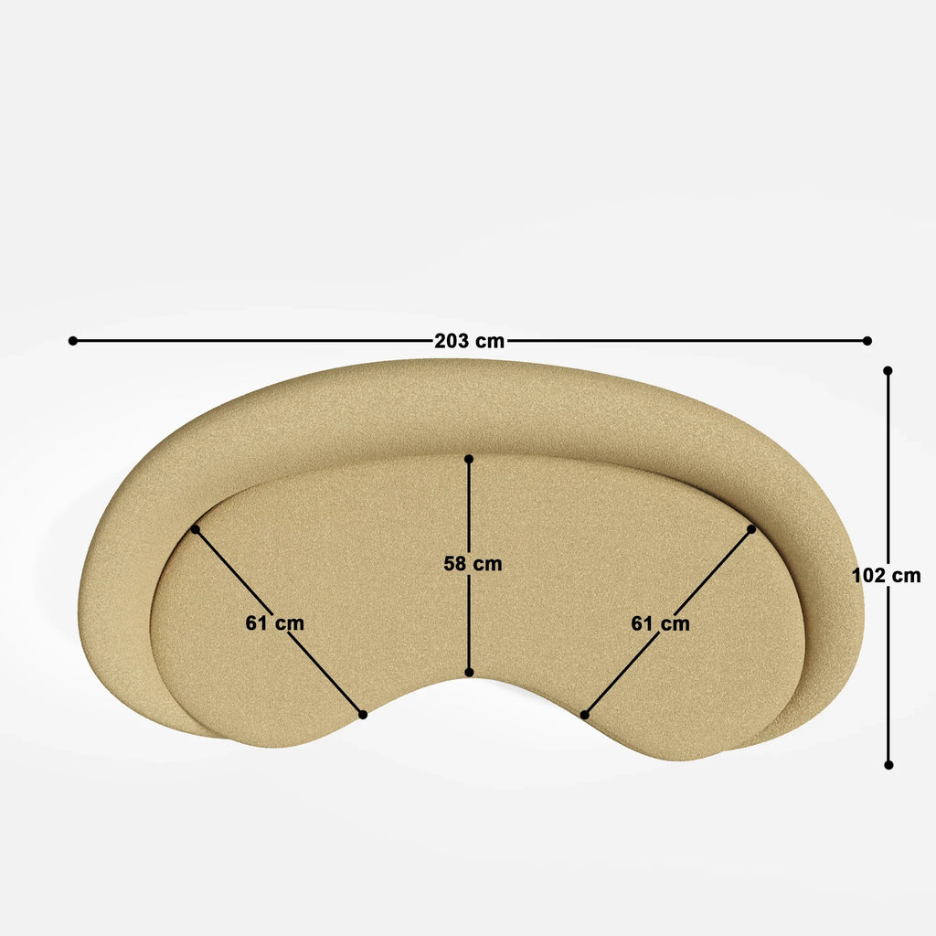 Kimberly Curvy 3 Seater Sofa