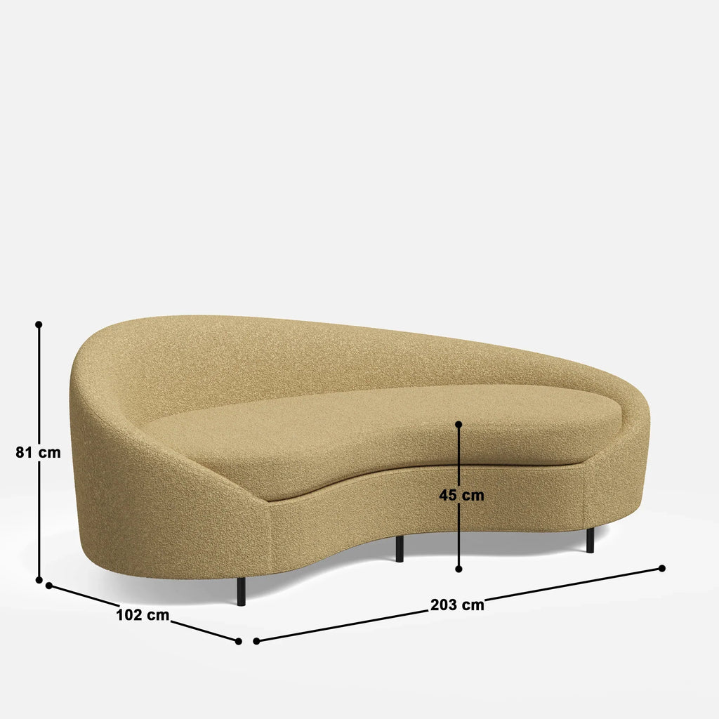 Kimberly Curvy 3 Seater Sofa