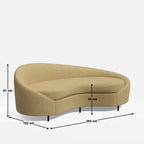Kimberly Curvy 3 Seater Sofa