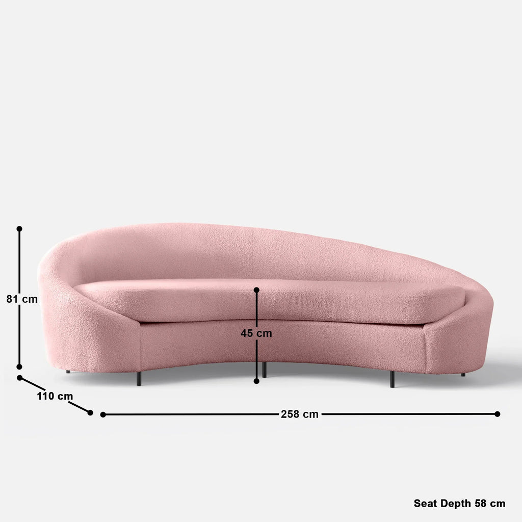 Kimberly Curvy 4 Seater Sofa