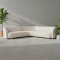 Laurent Boucle Curvy Sectional L Shape Sofa