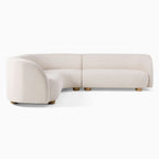 Laurent Boucle Curvy Sectional L Shape Sofa