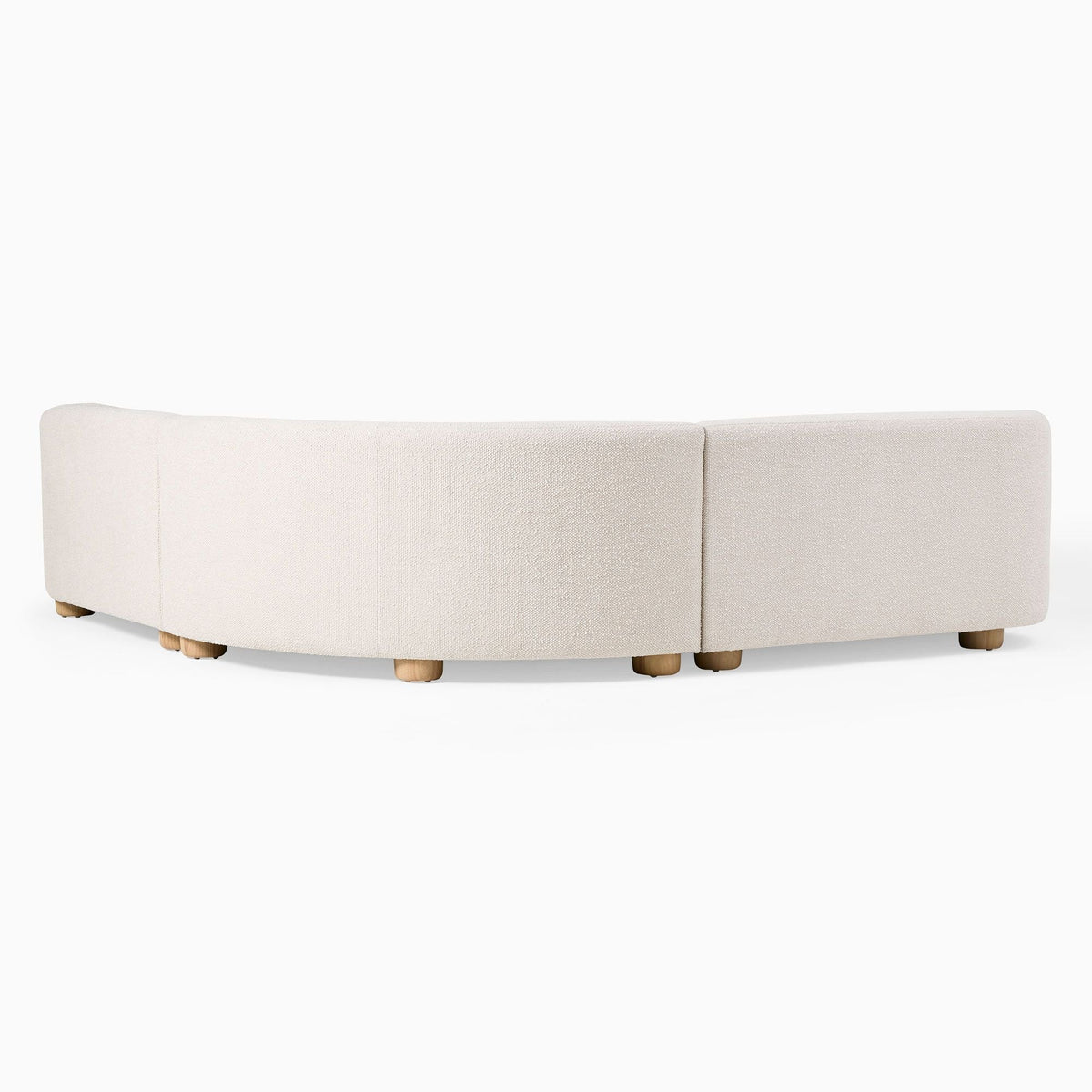 Laurent Boucle Curvy Sectional L Shape Sofa