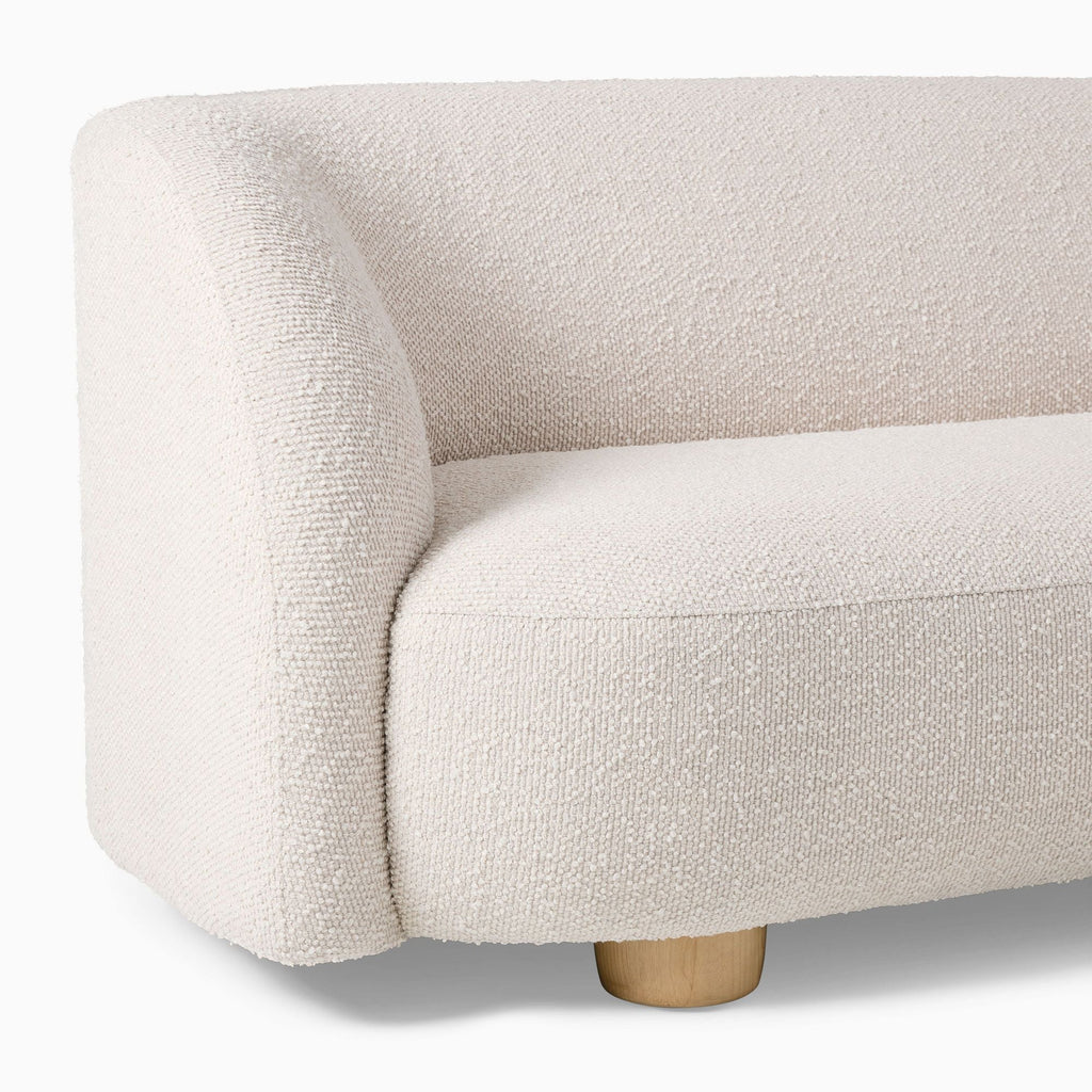 Laurent Boucle Curvy Sectional L Shape Sofa