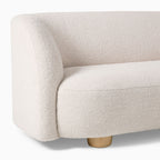 Laurent Boucle Curvy Sectional L Shape Sofa