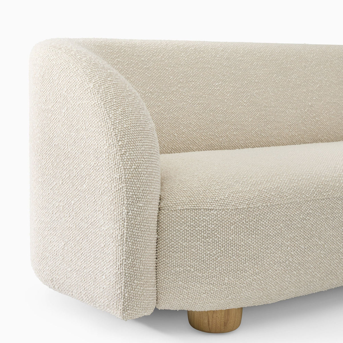 Michelle Boucle Curvy 3-Seater Sofa