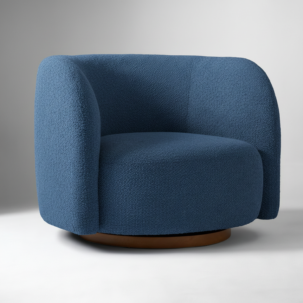 Michelle Boucle Swivel Sofa Chair