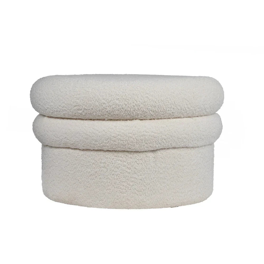 Landyn Boucle Ottoman