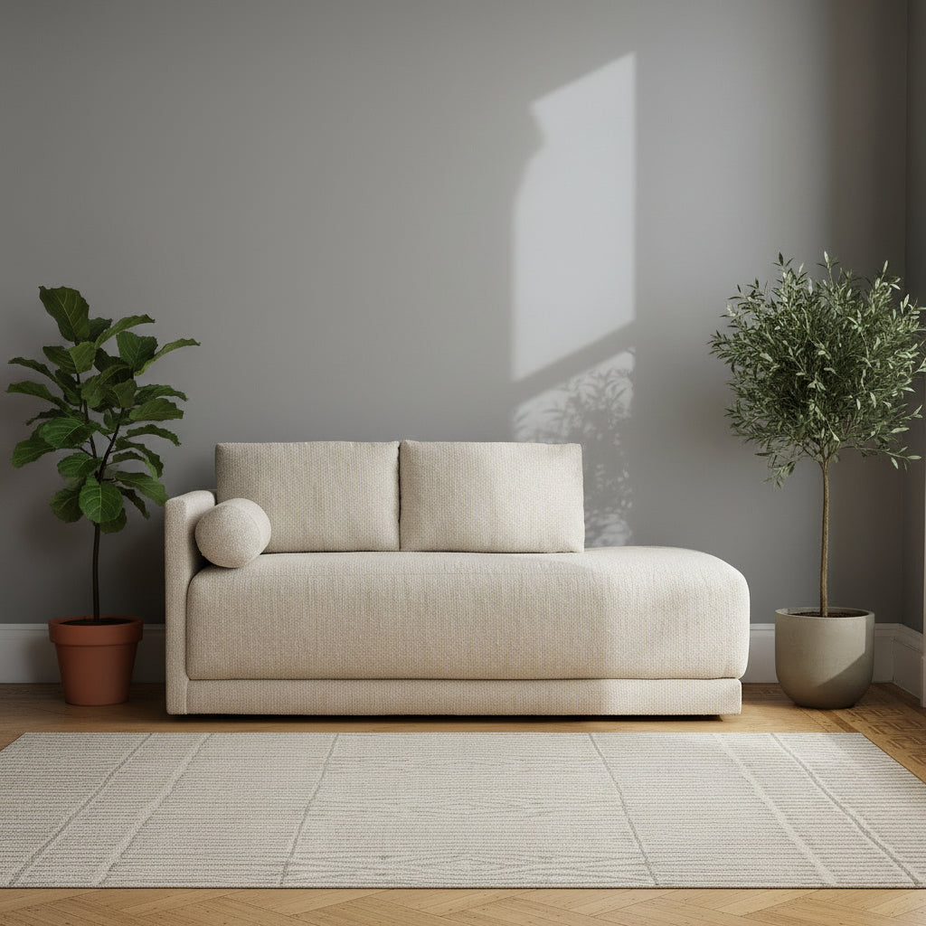 Riggins Boucle Chaise Lounge Sofa