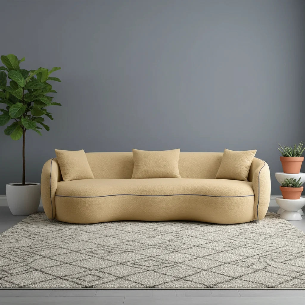 Sandra Curvy 3 Seater Sofa