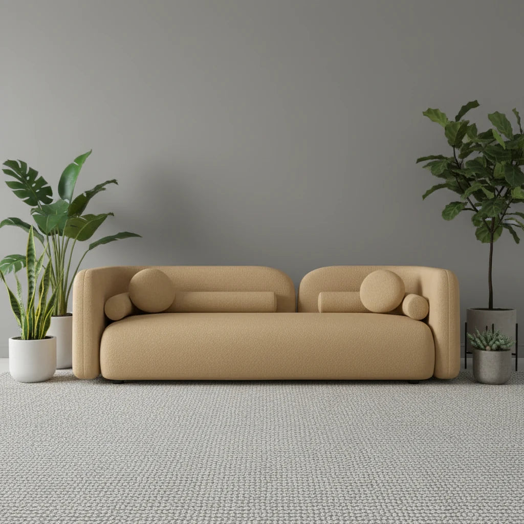 Susan Boucle 5 Seater Sofa Set