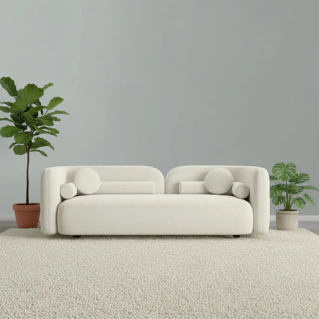 Susan Boucle 3 Seater Sofa