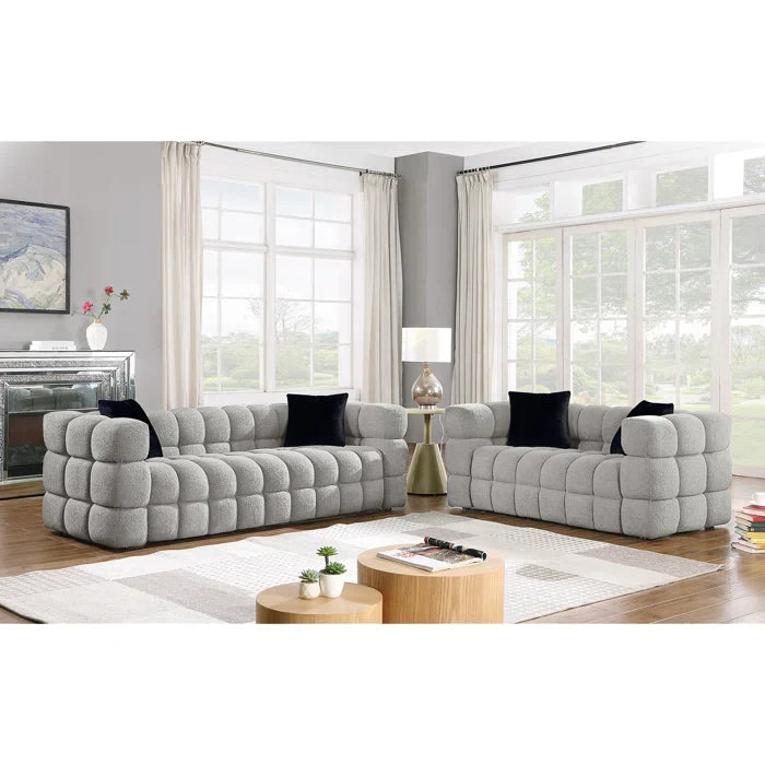 Mark Boucle 5 Seater Sofa Set
