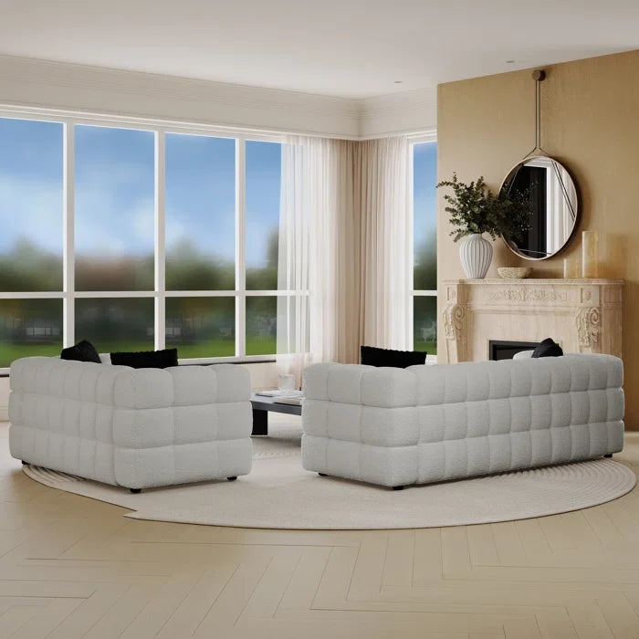 Mark Boucle 5 Seater Sofa Set