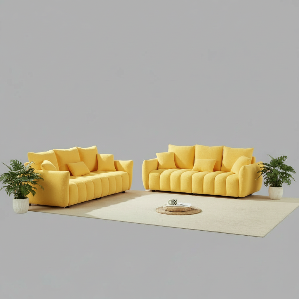 Dalonna  6 Seater Boucle Sofa