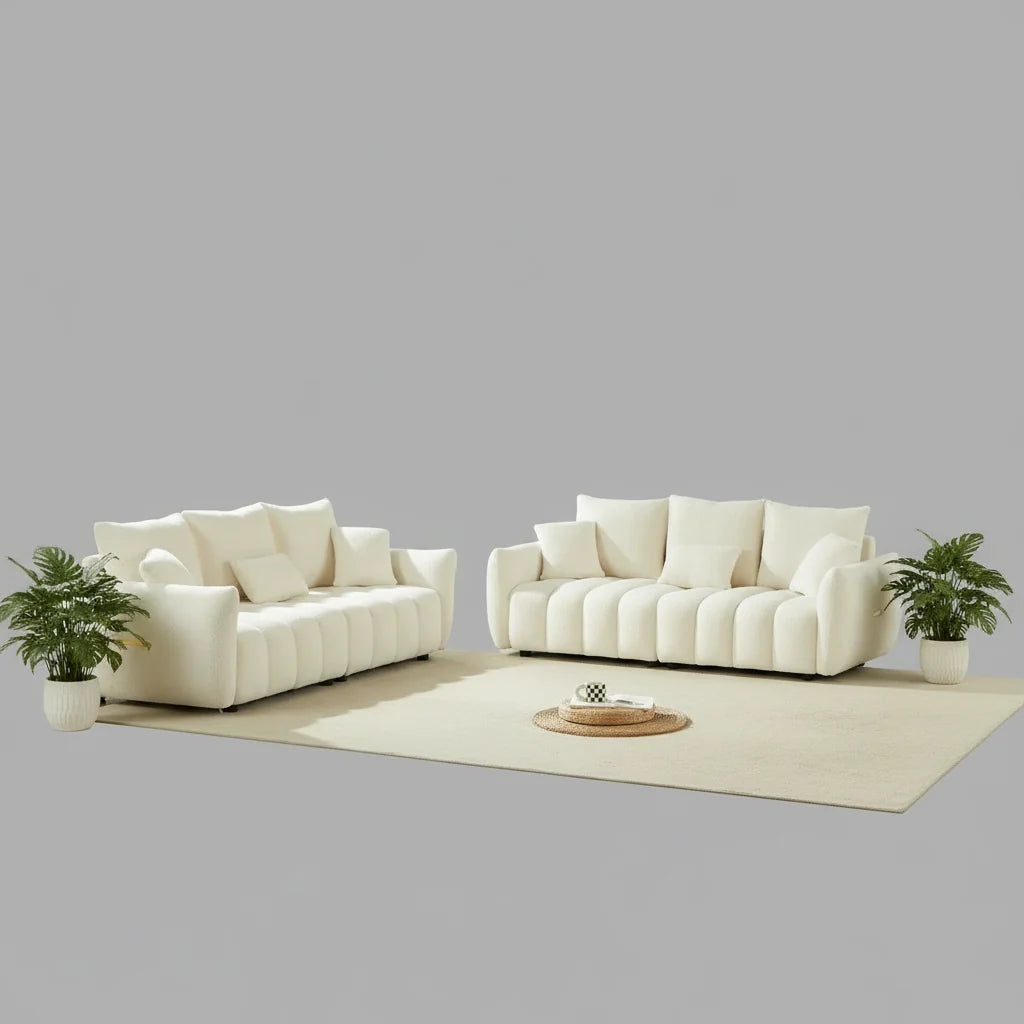 Dalonna  6 Seater Boucle Sofa