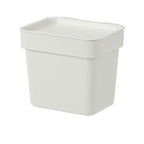 HÅLLBAR waste sorting bin, recycled polypropylene, removable lid, rounded corners.