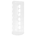 VARIERA plastic bag dispenser, white, cylindrical with cut-outs.